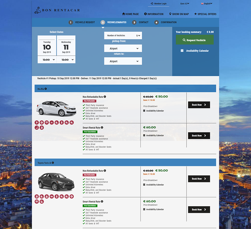 Customized Booking Engine